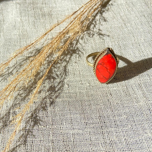 Ethnic oxidized Kuchi fashion handmade ring - Picture 3 of 4